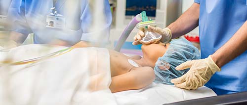 Child in operating room.