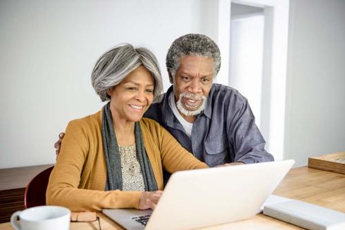 Couple reviewing medical document